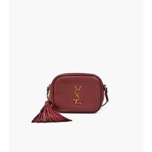 SAINT LAURENT Burgundy Tesla Crossbody Bag A-A25339
